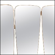 Miroir avec trois panneaux de verre miroir 158-Triple