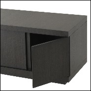 Meuble TV en acajou vernis finition charcoal oak 24-Crosby