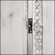 Screen in solid wood and beveled antique mirrored glass 182-Majesty