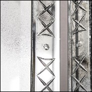 Screen in solid wood and beveled antique mirrored glass 182-Majesty