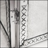 Screen in solid wood and beveled antique mirrored glass 182-Majesty