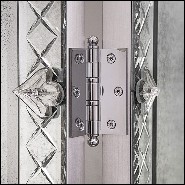 Screen in solid wood and beveled antique mirrored glass 182-Majesty