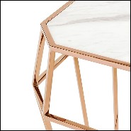 Console en métal finition gold 162-Talisma Marble