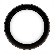 Mirror in solid mahogany wood in black lacquered finish 145-Alliance