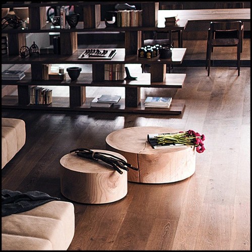 Table basse en cèdre massif 154-Block Cedar