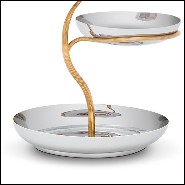 Cup in polished stainless steel and gold plated 172-Gold Stalk 3 Large