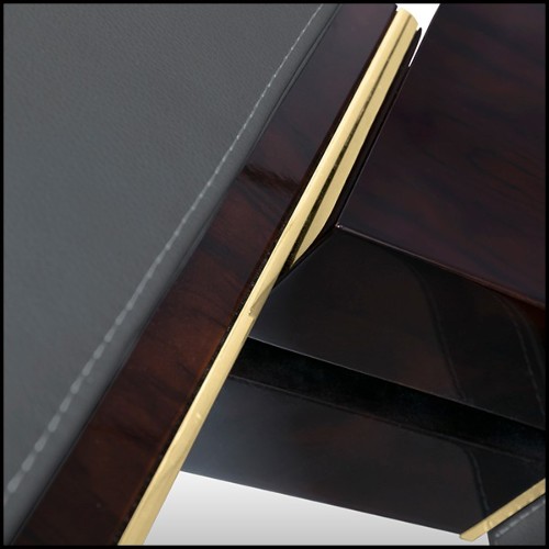 Miroir en racine de noyer massif et avec verre miroir 164-Lupus