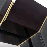 Miroir en racine de noyer massif et avec verre miroir 164-Lupus