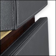 Mirror in solid walnut root and with glass mirror 164-Lupus