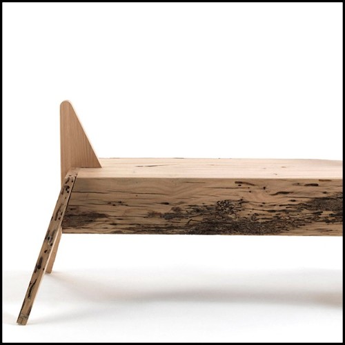 Bench in solid oak wood 154-Unicorn