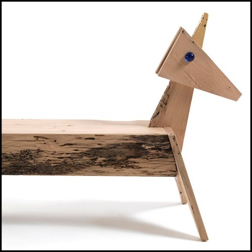 Banc en chêne massif 154-Unicorn