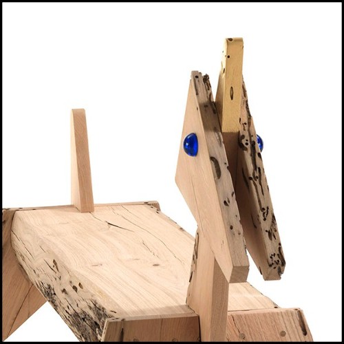 Banc en chêne massif 154-Unicorn