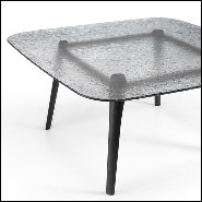 Dining Table in solid oak in grey finish 146-Estamp