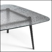 Dining Table in solid oak in grey finish 146-Estamp