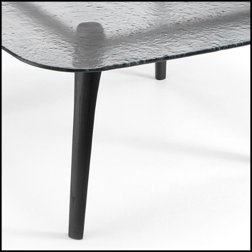 Dining Table in solid oak in grey finish 146-Estamp