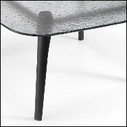 Dining Table in solid oak in grey finish 146-Estamp