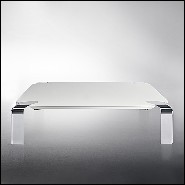 Coffee Table with white lacquered glass top 183-Follow