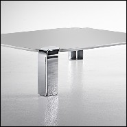 Coffee Table with white lacquered glass top 183-Follow