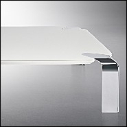 Coffee Table with white lacquered glass top 183-Follow