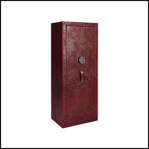 Coffre-fort forgé en acier et en cuir de vachette PC-Luxury Watches