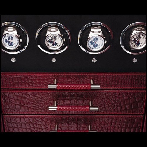 Coffre-fort forgé en acier et en cuir de vachette PC-Luxury Watches