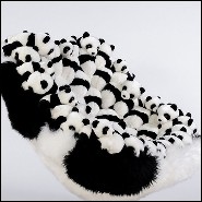 Armchair with small Pandas plushes on back seat PC-Panda