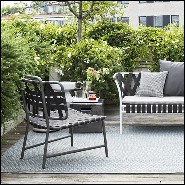 Chaise en aluminium finition laqué blanc 30-Weaving