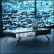 Table basse en acier brut artisanal 147-Cassette