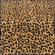 Pouf avec structure en bois avec tissu velours léopard 162-Leopard