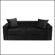 Sofa with wooden structure with velvet leopard fabric 162-Leopard 2 Seater