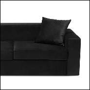Sofa with wooden structure with velvet leopard fabric 162-Leopard 2 Seater
