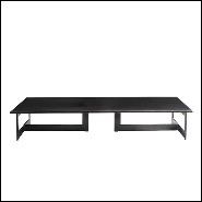 Coffee Table in raw dark steel in dark finish 147-Steel Framed