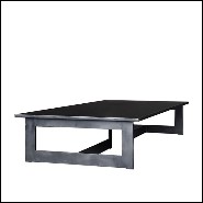 Coffee Table in raw dark steel in dark finish 147-Steel Framed
