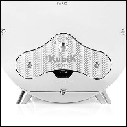 Watch Winder in aluminium in nickel finish 185-Black Notched