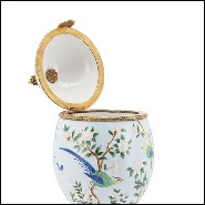 Boîte en porcelaine avec couvercle 162-Birdy