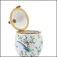Boîte en porcelaine avec couvercle 162-Birdy