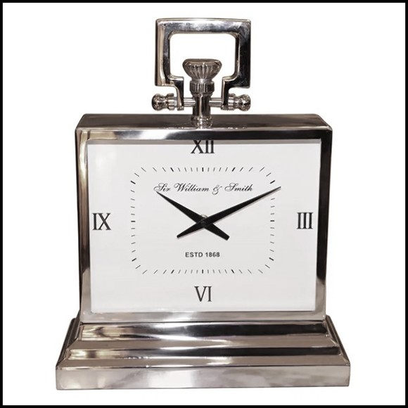 Clock in polished nickel finish PC-Nickel Desk