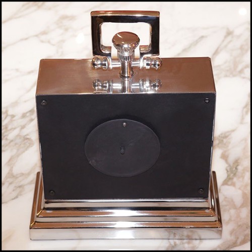 Clock in polished nickel finish PC-Nickel Desk