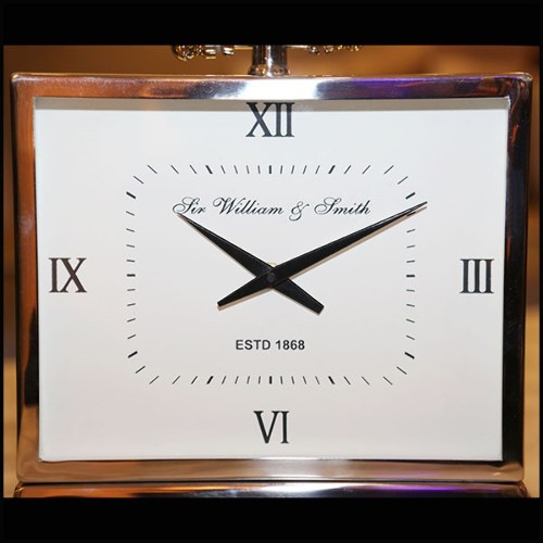 Horloge finition nickel poli PC-Nickel Desk