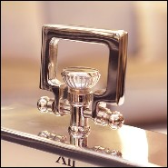 Clock in polished nickel finish PC-Nickel Desk