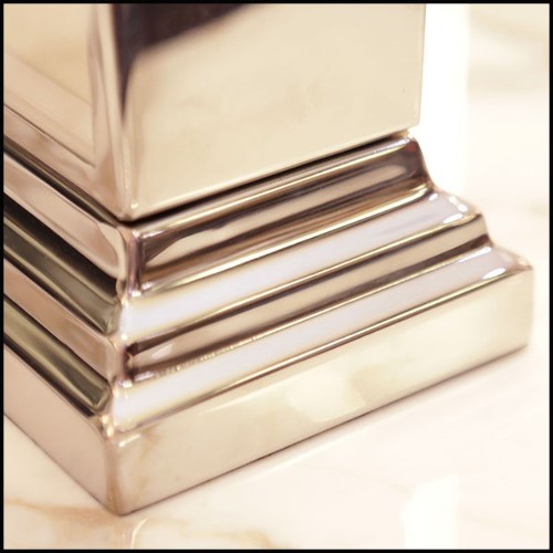 Clock in polished nickel finish PC-Nickel Desk