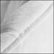 Fauteuil en bois massif avec tissu velours coloris blanc 157-Stanford Swivel