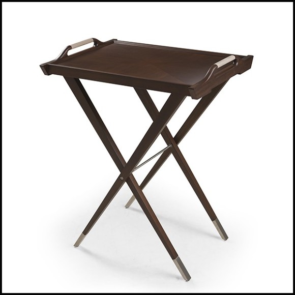 Plateau en acajou massif finition tobaco 119-Walter