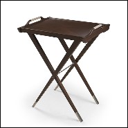 Plateau en acajou massif finition tobaco 119-Walter