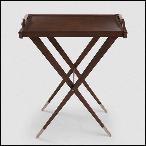 Plateau en acajou massif finition tobaco 119-Walter