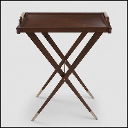 Plateau en acajou massif finition tobaco 119-Walter