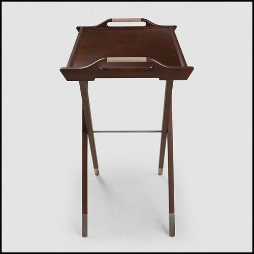 Plateau en acajou massif finition tobaco 119-Walter