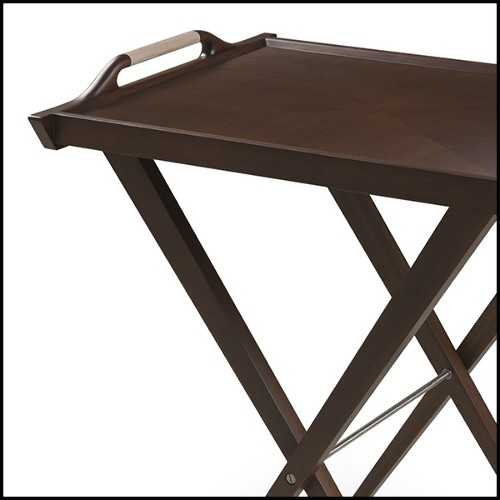 Plateau en acajou massif finition tobaco 119-Walter