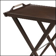 Plateau en acajou massif finition tobaco 119-Walter