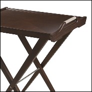 Plateau en acajou massif finition tobaco 119-Walter